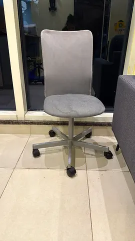 Ikea Adjustable Grey Office Desk Chair with Wheels
