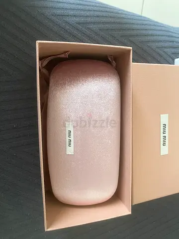 Brand nee Miu Miu Sunglasses Hard Case in Dusty Pink with Box