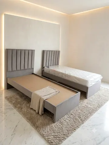 Wooden Valvet Single Bed Frame Available