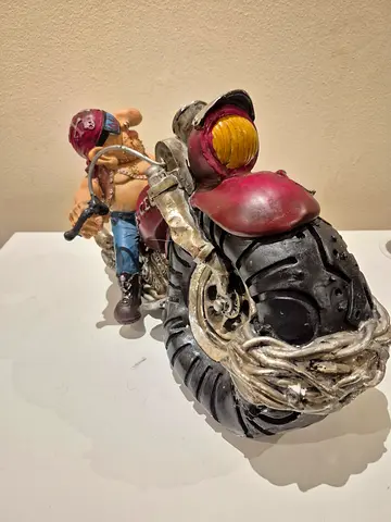 Biker figure Warren Stratford "Comical World" Biker Figurine