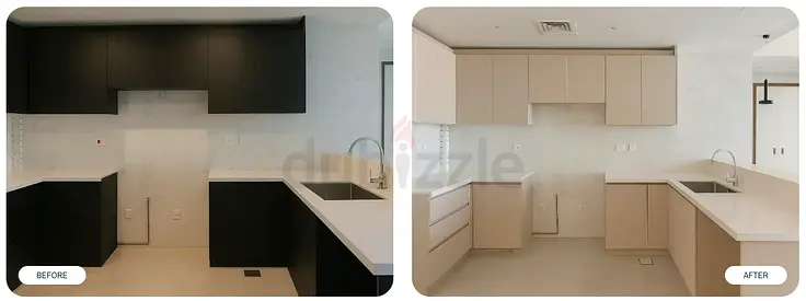Kitchen Vinyl Wrapping Services
