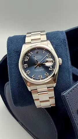 Rolex Datejust 36 Blue Concentric / Racing Arabic Dial