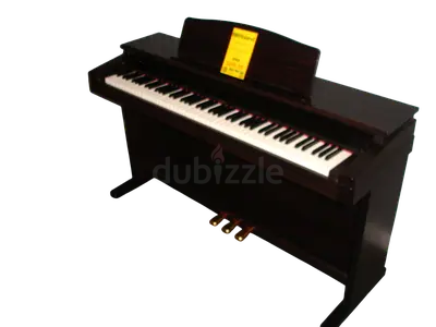 Used digital upright piano with wooden cabinet and 3 pedals