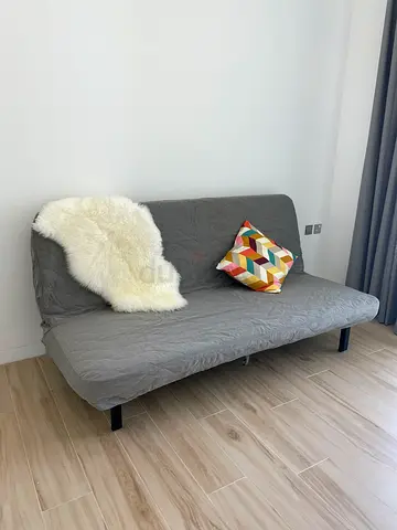 IKEA NYHAMN 3-Seat Sofa-Bed – Grey
