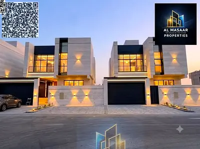 A unique opportunity to own property in Al Bahia – Ajman with excellent space and elegant design | 5 master bedrooms | Two floors + roof |