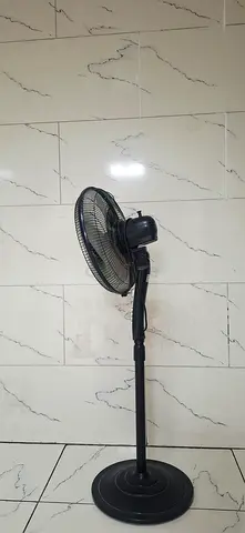 Used Black Pedestal Standing Fan - Adjustable Height