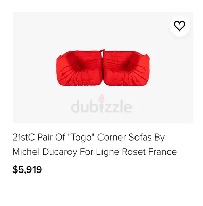 FOR SALE: Red Modular Togo Style Sofa Set  Sink-in comfort meets bold style!  INCLUDED: ✅ 6-7 Piece