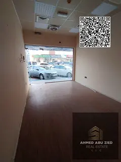 500 sq.ft shop for annual rent in Al Rashidiya 3, Ajman. AED 33,000, 6 payments, non-cashable cheque