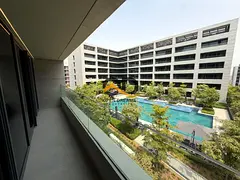 Pool view 1BHK apartment | 2 Bath | With Balcony | For rent in Sokoon, Aljada!!!
