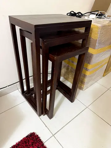 3 tables set