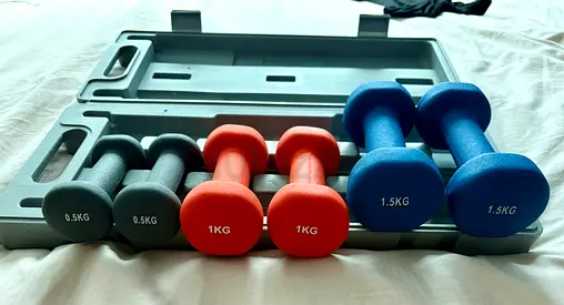 Dumbbell Hand Weight Set With Carry Case