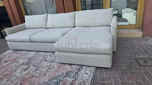 Crate&barrel lounge deep L shape sofa
