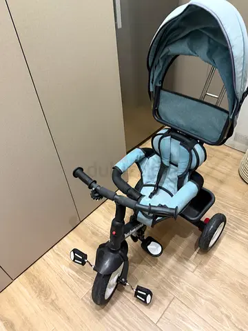 3-in-1 Convertible Tricycle Stroller for Toddlers - Light green