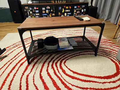 Wooden coffee table - simple rectangular design, good condition