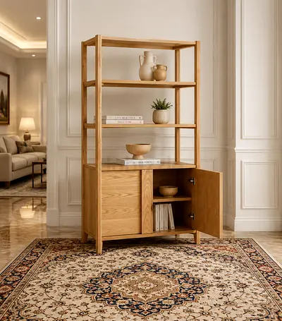 Crate and barrel Vertex Closed Bookcase