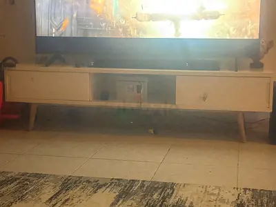 Mid-century TV Console / Entertainment Unit - Light Wood