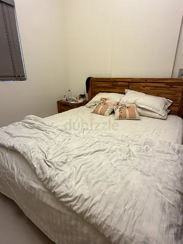 Wooden Bed set with dressing table