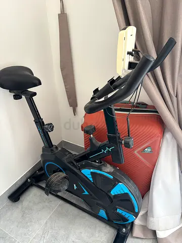 Used Magnetic Upright Exercise Bike - Compact Home Spin Bike