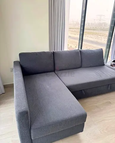 IKEA L shap Sofa store cum bed you can fix the
