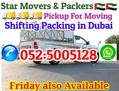 Star Movers & Packers - Pickup Truck Moving & Packing Service in Dubai