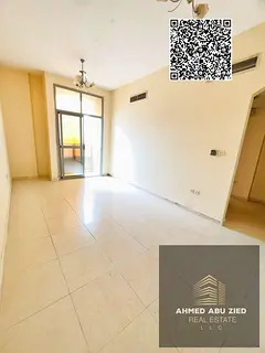 Beautiful spacious 1BR in Al Nuaimiya 1 near Al Ghuwair Bridge, 1 bath, open-view balcony, 4 payment