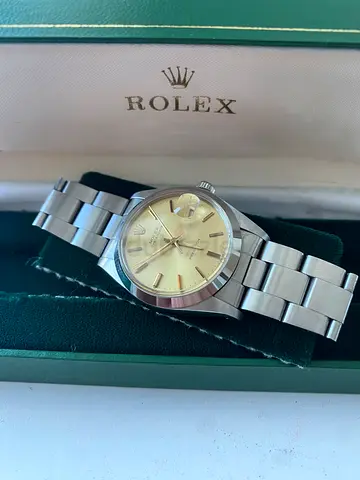 Rare Rolex Oysterdate Precision 34 Champagne Dial - As New Condition -  Box & Package - Ref 9964