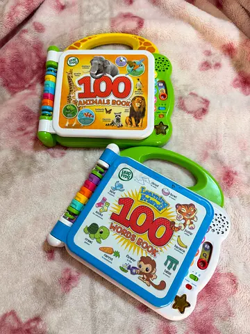 LeapFrog 100 Words Book Kids Electronic Learning Toys - Set of 2, Good Condition