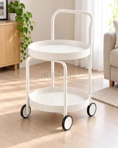 2-Tier Rolling Storage Cart / Side Table