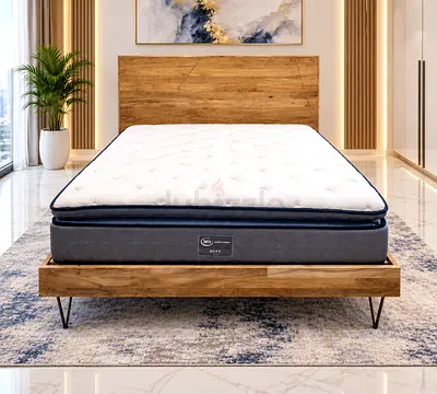 West elm Queen size bed with mattress