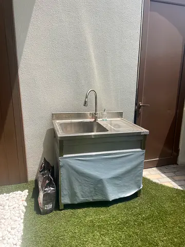 Sink unit outdoor stainless steel