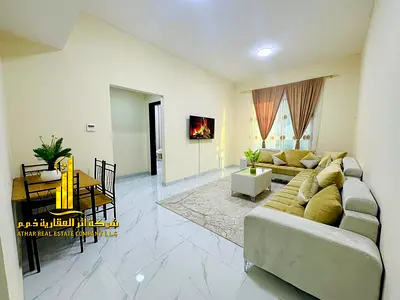 شقه فاخره ثاني ساكن غرفه وصاله مع بلكونه مفتوحه. عجمان الراشديه 3 .مفروش بالكامل للإيجار الشهري✨الإيجار يشمل الفواتير والإنترنت وموقف