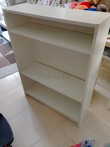 White 3-Shelf Bookcase / Storage Unit - Good Condition