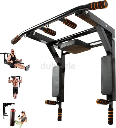 Multi Grip Wall Mounted Pull Up Bar