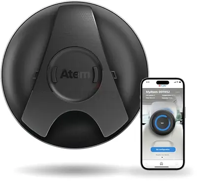 IQAir AtemCar Air Purifier, Portable HEPA Air Purifier
