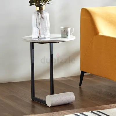 Pair of Amanda Marble Top Side Table