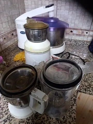 Used mixer grinder set with multiple jars - working condition