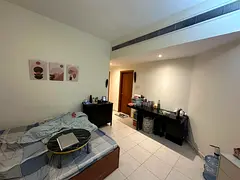 Furnished Master bedroom with attached toilet