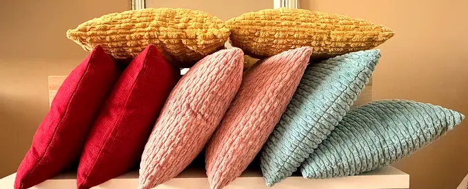 Set of 8 Decorative Throw Pillow Covers (16x16") + 4 Utopia Bedding Pillow Inserts