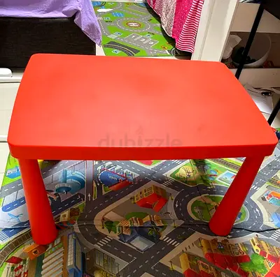 IKEA MAMMUT Kids Table – Red