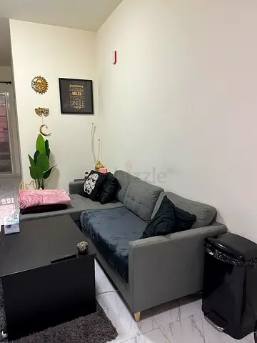 2 Grey Sofa (  L-shaped & Small one ) Very catchy price!!