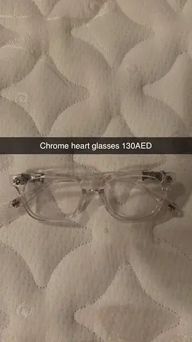 Clear Chrome Hearts style glasses - unisex, like new