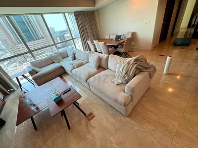 Pan Emirates Feather 🪶 filled sofa