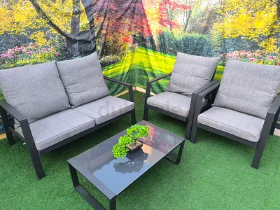 Reclining Spacious Outdoor Garden Sofa Set