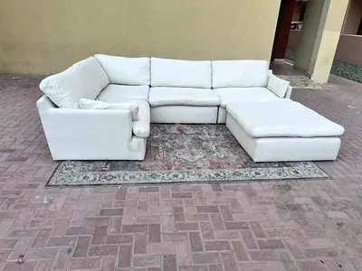 Home Center feather filled Sofa Beige