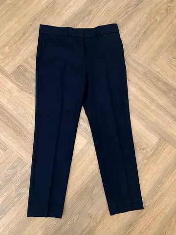Dark navy slim-fit trousers