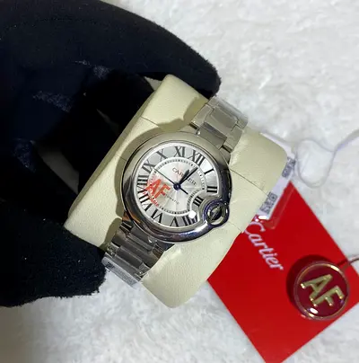 Cartier Ballon Bleu Super master quality Swiss moment from Switzerland wristwatch shown with protect
