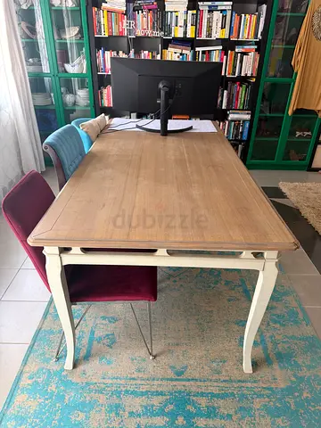 Wooden dining table