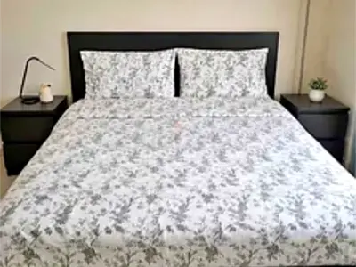 Ikea Queen size bed with mattress and storage drawers