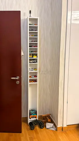 Tall Narrow White Shelving Unit - GNEDBY, 202 cm
