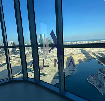High Floor 2 BR + M | Corner | Canal View